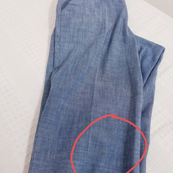 Talbots Blue Denim Mid rise Cropped Pants - Picture 10 of 12